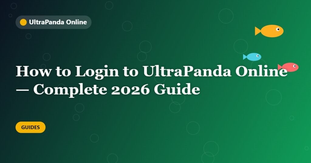 How to Login to UltraPanda Online — Complete 2026 Guide